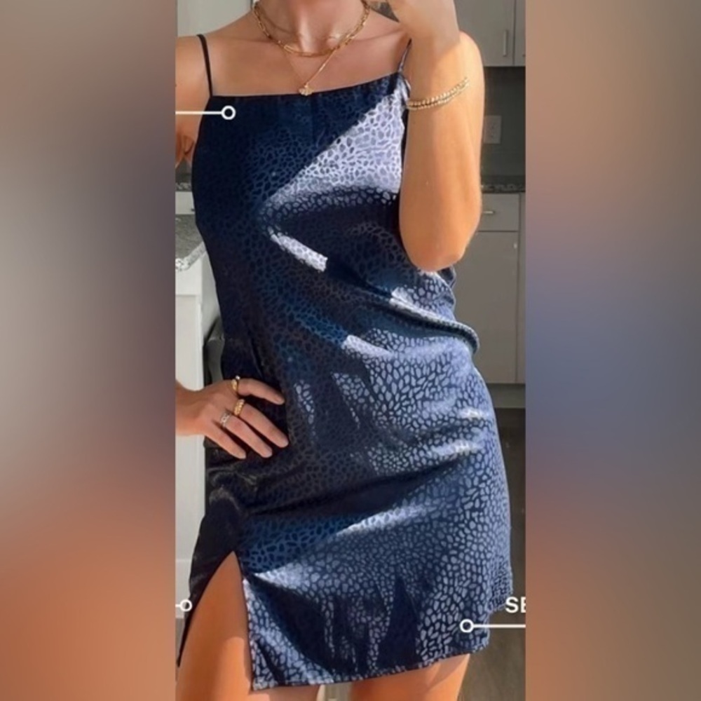 Sophie Rue Leopard Silk Slip Dress | Size Medium